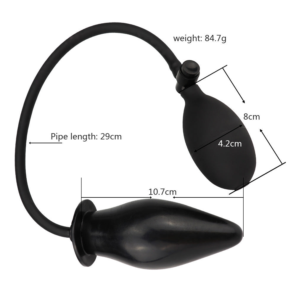 Inflatable Silicone Butt Plug Simulation Supplies