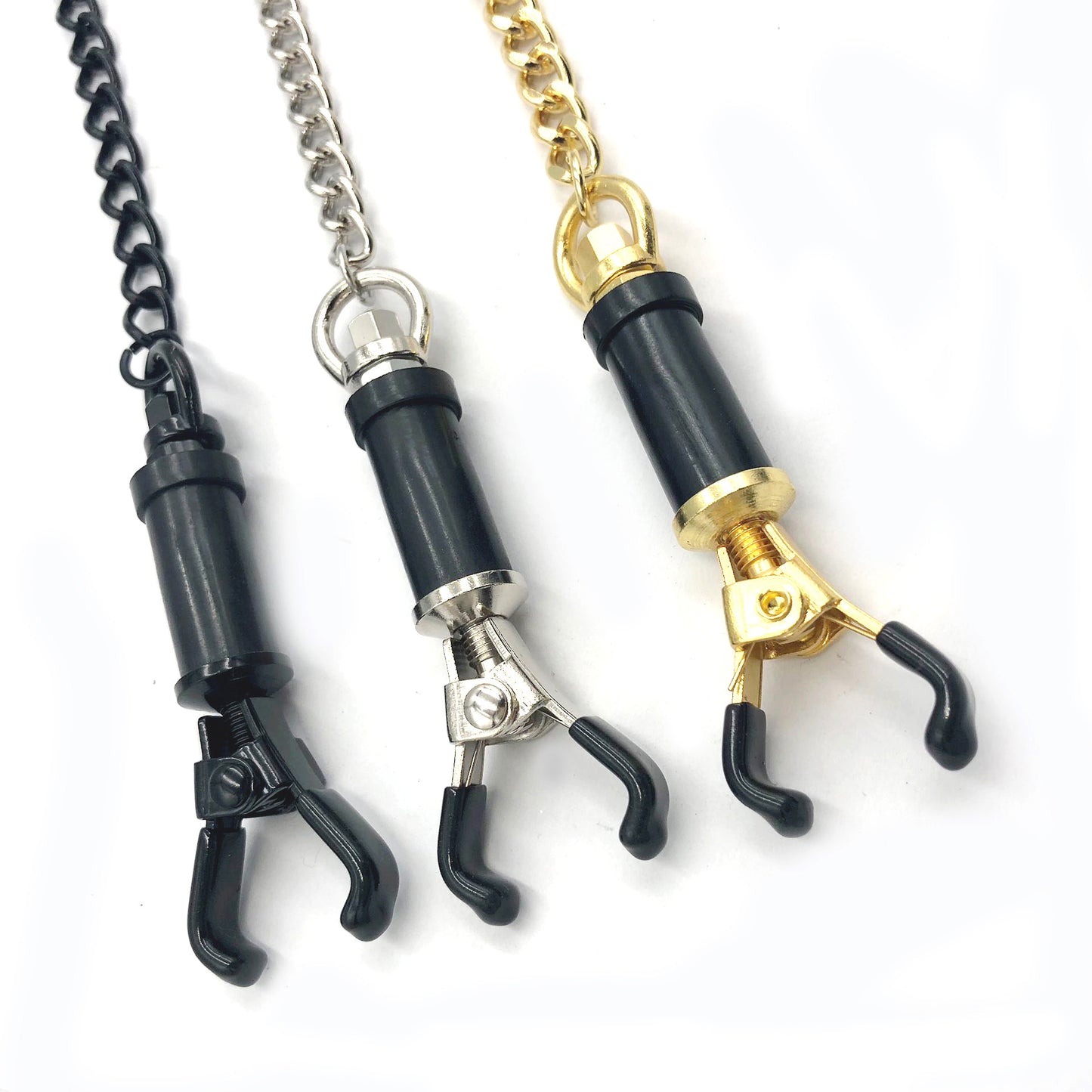 Heavy-Duty Adjustable Nipple Clamps for Intense Erotic Stimulation