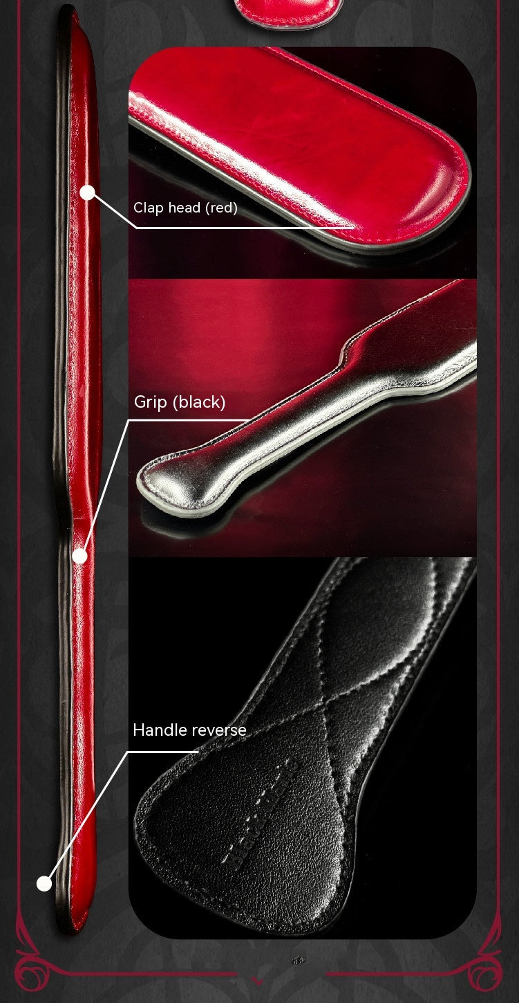 Double-Sided Leather Spanking Paddle – Soft & Firm Impact Toy"