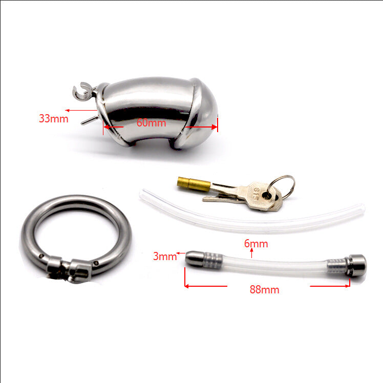 Men's Stainless Steel Toy Chastity