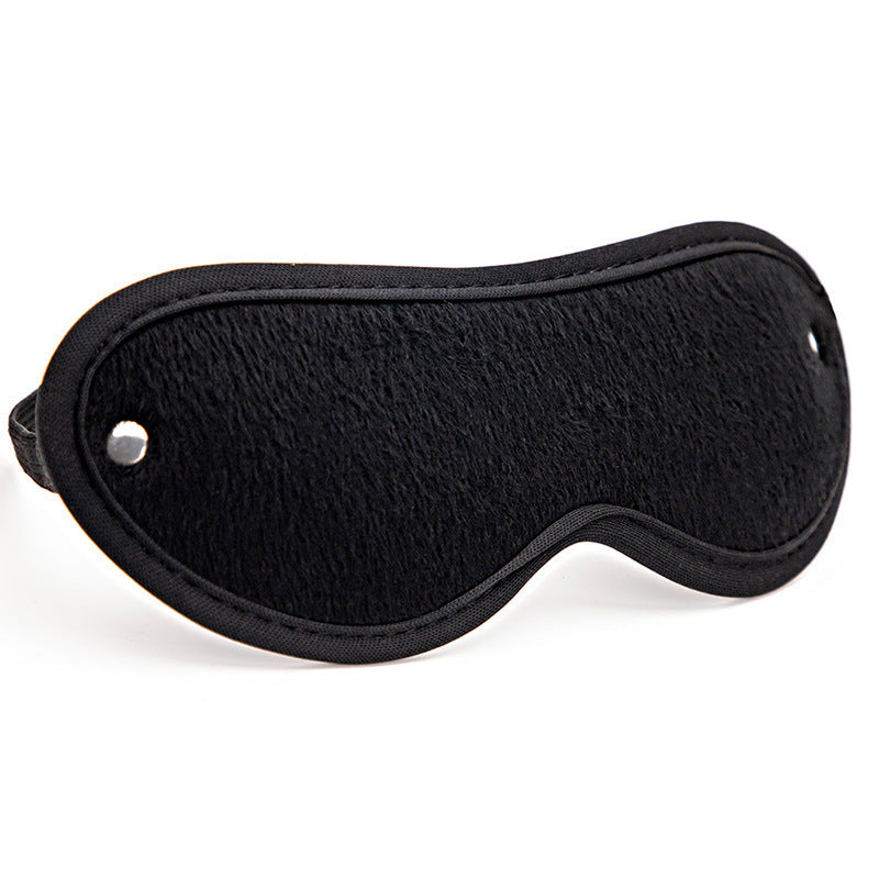 Black Training Pat Toy Whip Eye Mask Feather Four-piece Set