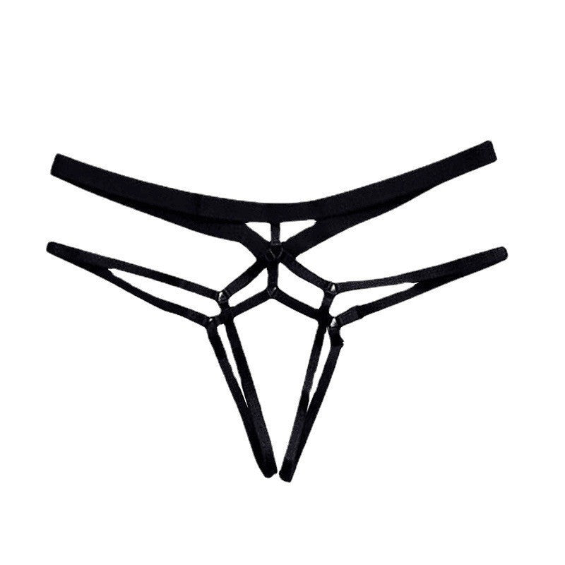 European And American Open Crotch Free Straight-in T-type Pants