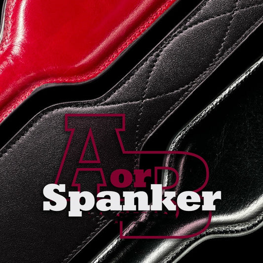 Double-Sided Leather Spanking Paddle – Soft & Firm Impact Toy"