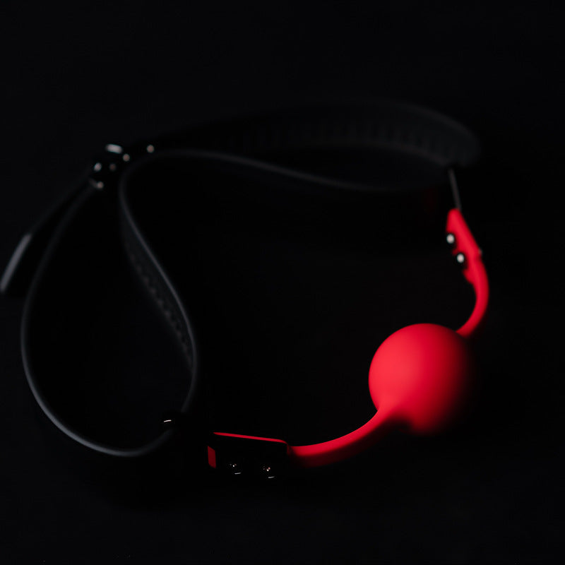 Luxury Bondage Set with Silicone Gag and Leather Collar – Discreet Training Kit