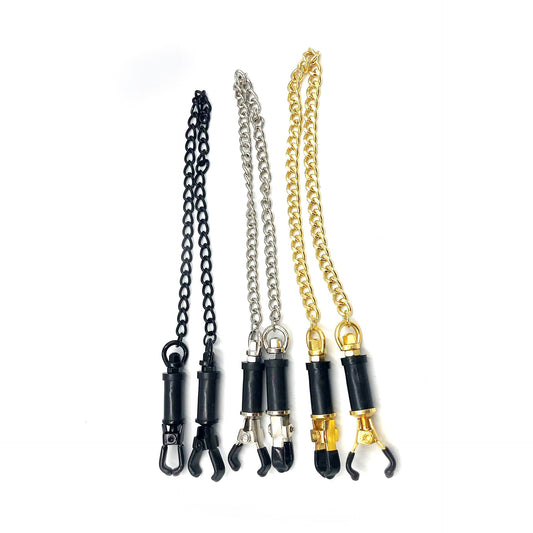 Heavy-Duty Adjustable Nipple Clamps for Intense Erotic Stimulation