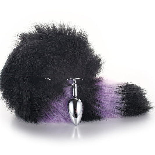 Furry Fantasy Tail Plug – Stainless Steel Base with Soft Faux Tail